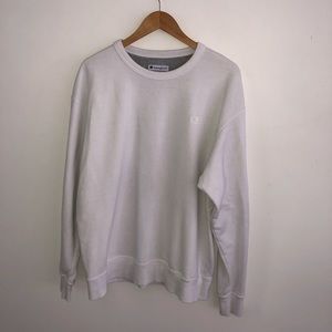 White Champion Crewneck Sweatshirt
